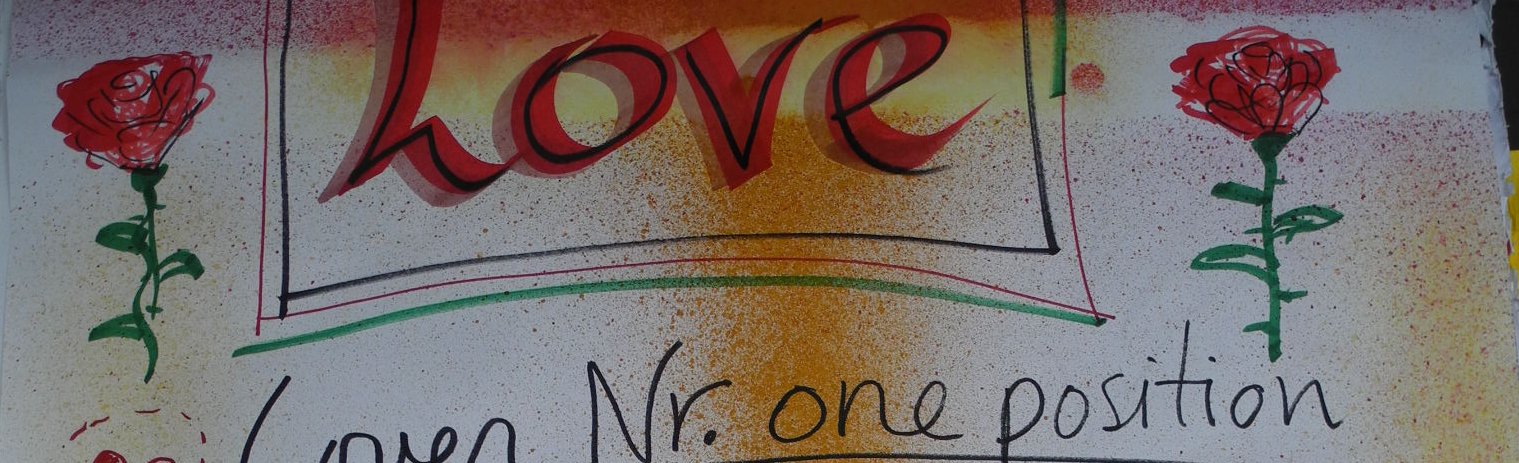 Foto Flipchard. Liebe als Weg in der besten Darstellungsform.