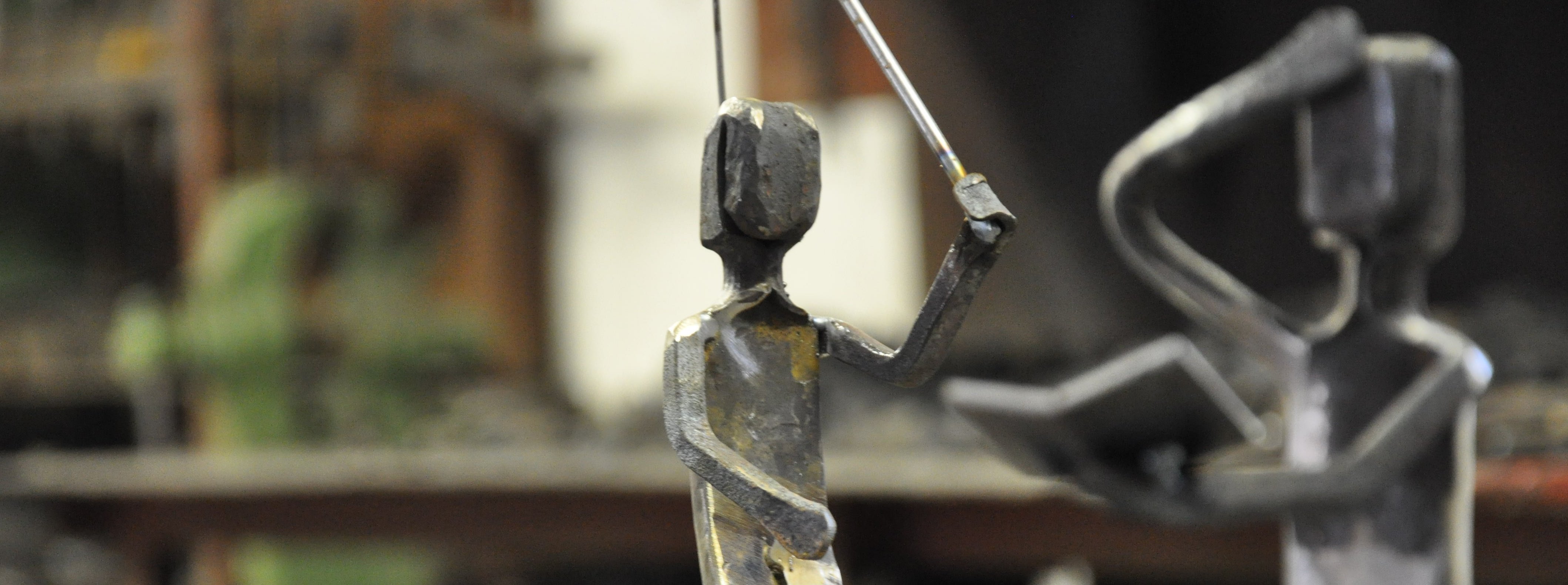 Foto Figuren die in der Schmiede entstanden sind.